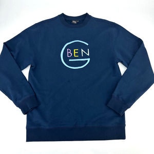 Ben G skate shop sweatershirt size large navy embroidered logo
